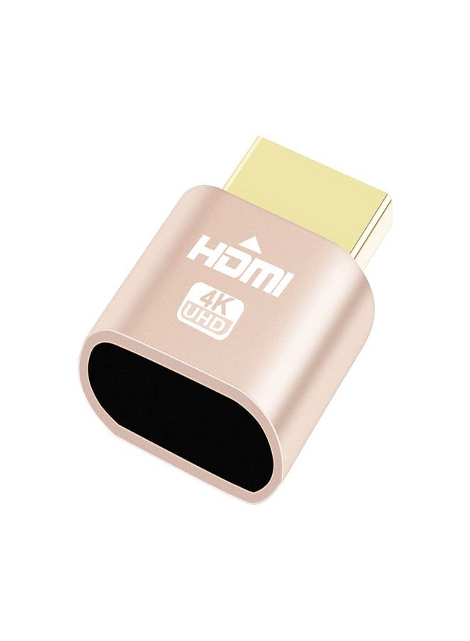 دي تك محول DTECH 4K HDMI Dummy Plug Display Emulator Headless Ghost Adapter متوافق مع أنظمة التشغيل Windows و Mac OSX و Linux، يدعم دقة 4kx2k و 2160P و 1080p لأجهزة الكمبيوتر المكتبية (fit-Headless، عبوة واحدة) - Image 3